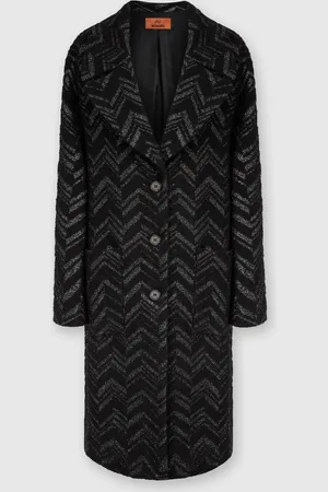Missoni Abrigo de punto bouclé con chevron lamé, Mujer, & Multicolor, Talla: 40