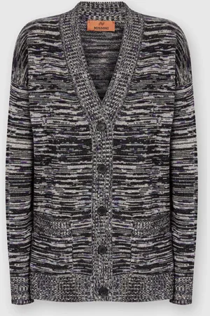 Missoni Cárdigan oversize de cachemir jaspeado, Mujer, & Multicolor, Talla: 40