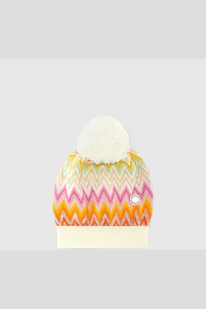 Missoni Gorro de lana en zig zag con pompón, Niña, , Talla: I