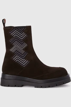 Missoni Botines de ante con aplicación de tejido, Hombre, , Talla: 40