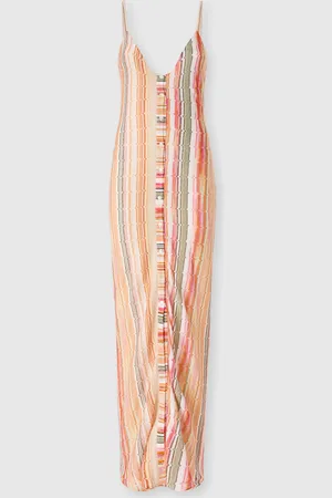 Missoni Vestido sin mangas con traste lamé en zig zag y tapeta central de botones, Mujer, , Talla: 38