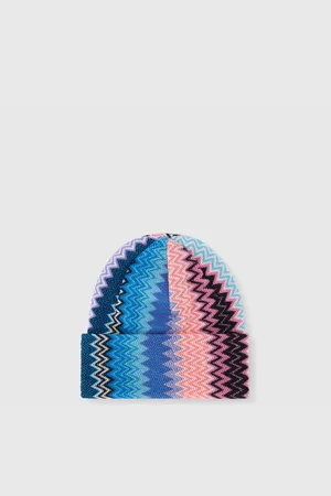 Missoni Gorro de mezcla de lana en zigzag, Mujer, , Talla: UNIC