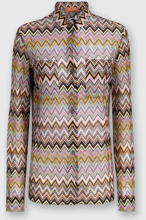 Missoni Camisa de punto de viscosa en zig zag, Mujer, , Talla: 40