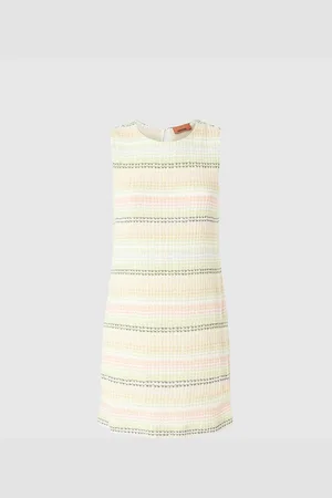 Missoni Vestido sin mangas en mezcla de algodón con motivo Caperdoni, Mujer, , Talla: 40