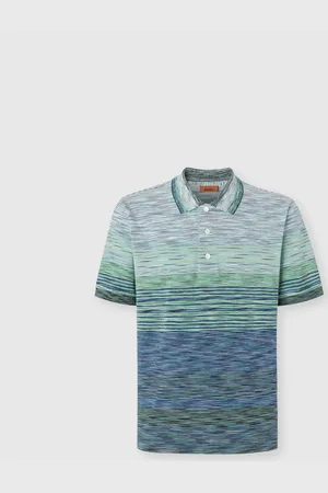 Missoni Polo de piqué de algodón flameado sombreado, Hombre, , Talla: L