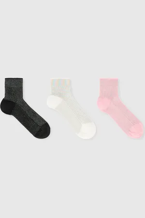 Missoni Set de 3 calcetines de canalé lamé, Mujer, , Talla: L