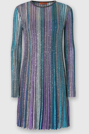 Missoni Vestido plisado con lentejuelas, Mujer, , Talla: 38