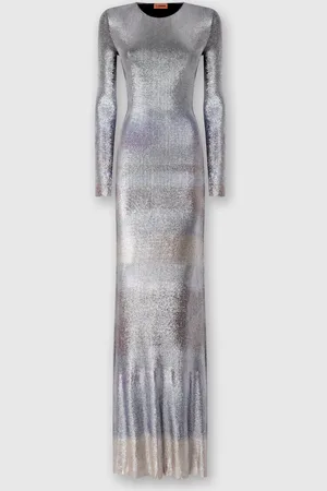 Missoni Vestido largo en viscosa flameada, Mujer, , Talla: 40