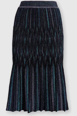 Missoni Falda midi acampanada con motivo de lamé de diamantes, Mujer, , Talla: 40