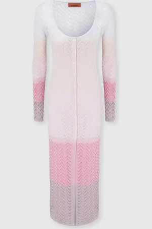 Missoni Cárdigan largo de viscosa chevron degradado, Mujer, , Talla: 40