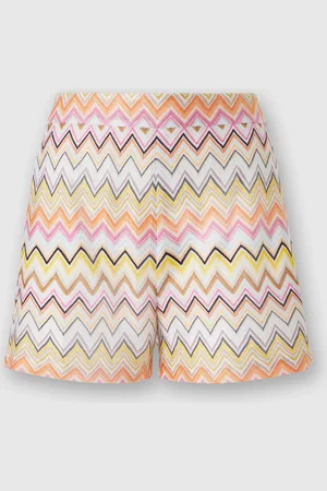 Missoni Pantalón corto de viscosa en zig zag, Mujer, , Talla: 38