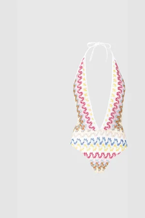 Missoni Bañador de una pieza de encaje viscosa lamé, Mujer, , Talla: 42