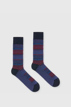 Missoni Calcetines de mezcla de algodón Chevron, Hombre, , Talla: S