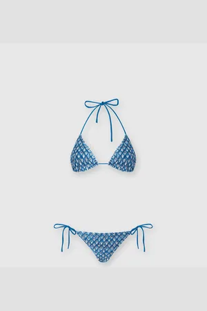 Missoni Bikini triángulo de viscosa de concha Lamé, Mujer, , Talla: 46