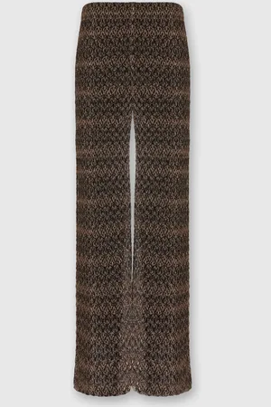 Missoni Pantalón palazzo con motivo de encaje lamé, Mujer, & Multicolor, Talla: 38