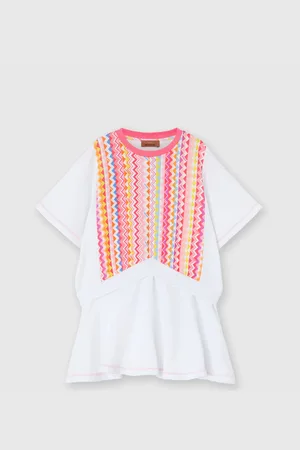 Missoni Vestido con estampado zig-zag y falda acampanada, Niña, , Talla: 10