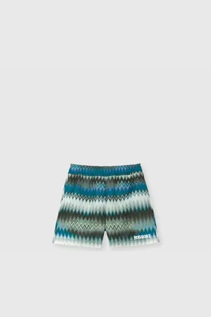 Missoni Traje de baño con estampado en zigzag y logo bordado, Niño, , Talla: 10