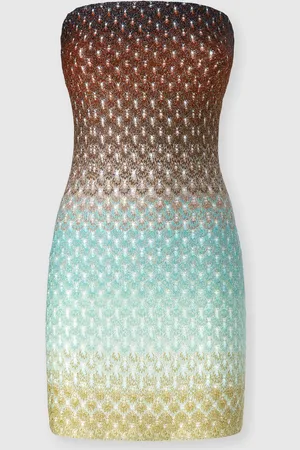 Missoni Mini vestido sin tirantes de encaje degradado, Mujer, , Talla: 40
