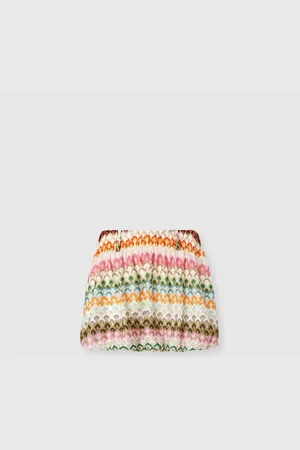 Missoni Mini falda abullonada con motivo floral abstracto, Mujer, , Talla: 40