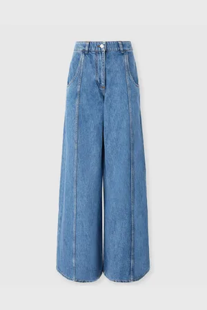 Missoni Pantalones de pierna ancha en denim, Mujer, , Talla: 40