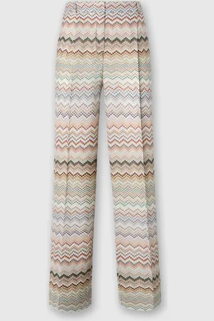 Missoni Pantalón de viscosa en zig zag degradado, Mujer, , Talla: 40