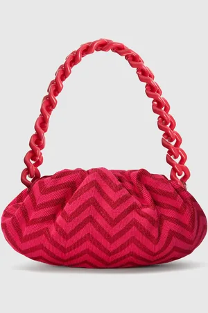 Missoni Pouch de mezcla de algodón zig zag con correa de cadena, Mujer, , Talla: UNIC