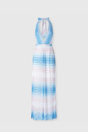 Missoni Mono largo con pantalones palazzo en encaje degradado, Mujer, & Rosa, Talla: 40