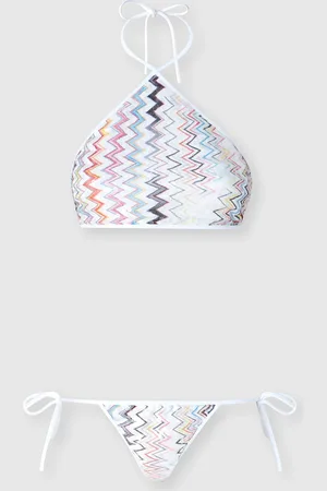 Missoni Bikini con escote halter y lentejuelas, Mujer, , Talla: 40