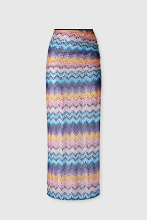 Missoni "Falda larga de encaje estampado con motivo zig zag", Mujer, , Talla: S