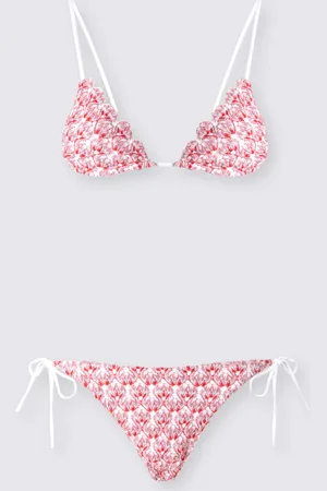 Missoni Bikini triangular de encaje con lamé, Mujer, , Talla: 40