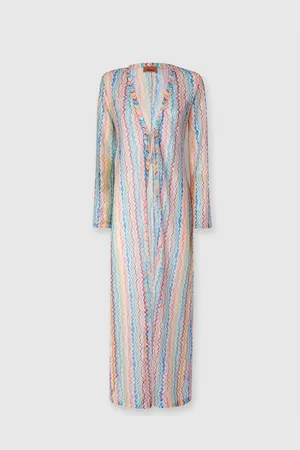 Missoni Copricostume largo de malla con escote en V, Mujer, , Talla: S