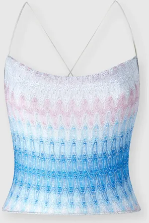 Missoni Top con diseño de pañuelo, Mujer, & Rosa, Talla: 40