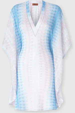 Missoni Copricostume corto estilo caftán, Mujer, & Rosa, Talla: S