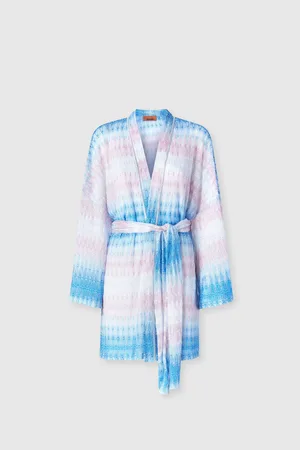 Missoni Copricostume corto con mangas largas, Mujer, & Rosa, Talla: 40