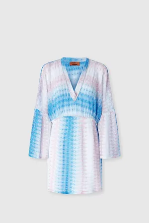 Missoni Copricostume corto con encaje degradado, Mujer, & Rosa, Talla: 40
