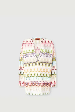 Missoni Blusa oversize tipo coreana de encaje, Mujer, , Talla: S
