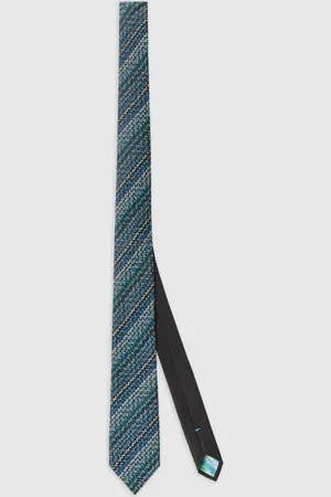 Missoni Corbata en 100 % seda con bordado en zigzag, Hombre, , Talla: UNIC