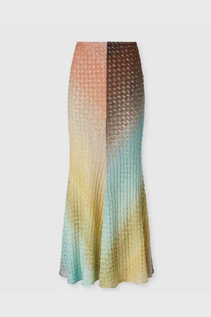 Missoni Falda larga acampanada en encaje degradado, Mujer, , Talla: 40
