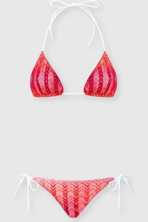 Missoni Bikini con estampado chevron de viscosa y lamé, Mujer, , Talla: 38