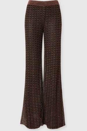 Missoni Pantalón de encaje de viscosa lamé, Mujer, & Negro, Talla: 36