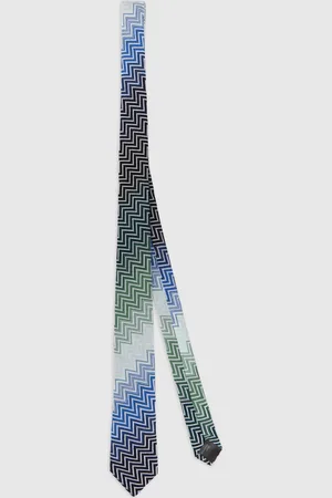 Missoni Corbata de algodón puro zig zag degradado, Hombre, , Talla: UNIC