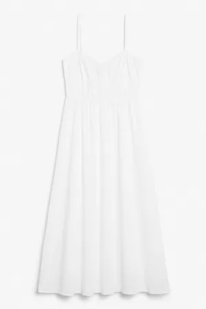Monki Mujer De verano - Sleeveless sweetheart dress
