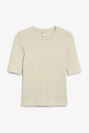 Monki Mujer Tops - Fitted soft t-shirt