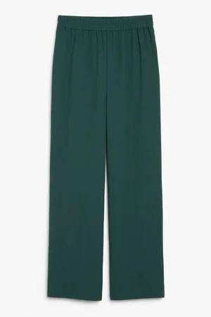 Monki High waist straight leg trousers
