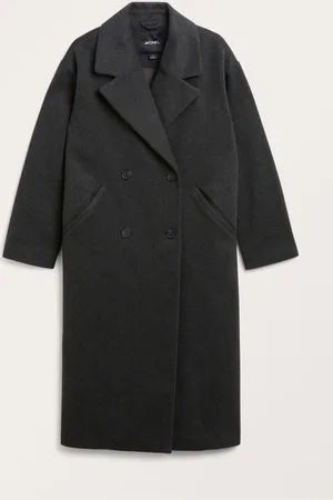 Monki Long double breasted coat