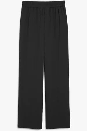 Monki High waist straight leg trousers