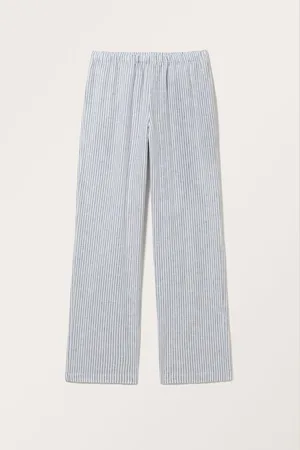 Monki Relaxed Fit Linen Blend Trousers