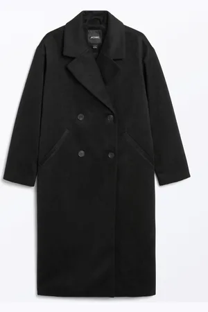 Monki Long double breasted coat