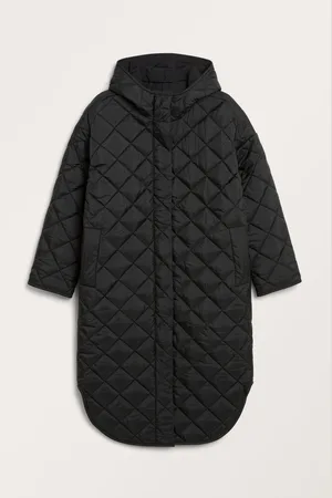 Monki Oversized quilted puffer coat
