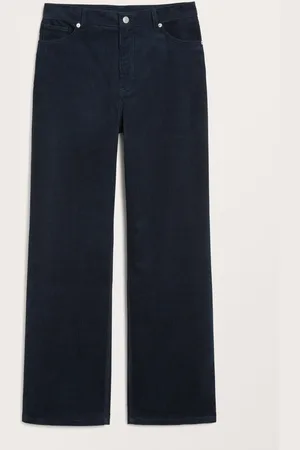 Monki Yoko corduroy trousers high waist wide leg